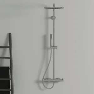 Ideal Standard Ceratherm T125 Duschsystem mit Badethermostat Pin-Griffe Chrom Ideal Standard Ceratherm T125 Duschsystem mit Badethermostat Pin-Griffe Chrom