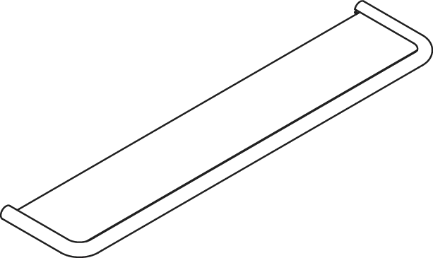 Ablage, Edelstahlrundrohr, PVD beschichtet, Ablagefläche aus Glas (4 mm) von der Unterseite matt sandgestrahlt, 618 mm breit, 134 mm tief, Achsmaß 600 mm, in Farbe CK (Messing glänzend) Ablage, Edelstahlrundrohr, PVD beschichtet, Ablagefläche aus Glas (4 mm) von der Unterseite matt sandgestrahlt, 618 mm breit, 134 mm tief, Achsmaß 600 mm, in Farbe CK (Messing glänzend)
