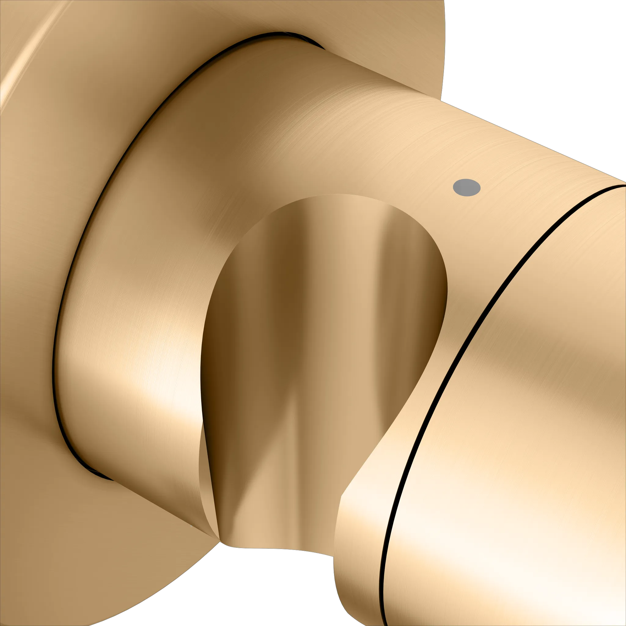 IXMO 2-Wege Umstellventil UP DN15 IXMO Comfort, rund Messing gebürstet