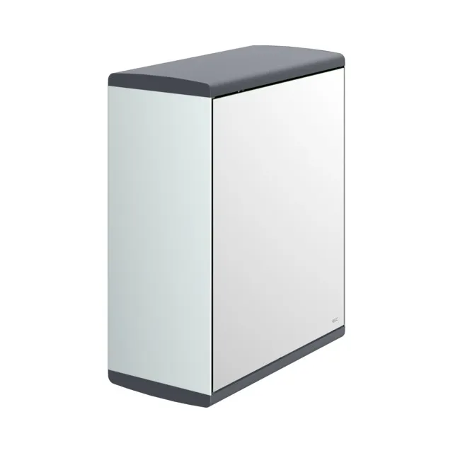 Collection Moll Papiertuchspender mit Spiegeltür Anschlag links silber-eloxiert/anthrazit Collection Moll Papiertuchspender mit Spiegeltür Anschlag links silber-eloxiert/anthrazit
