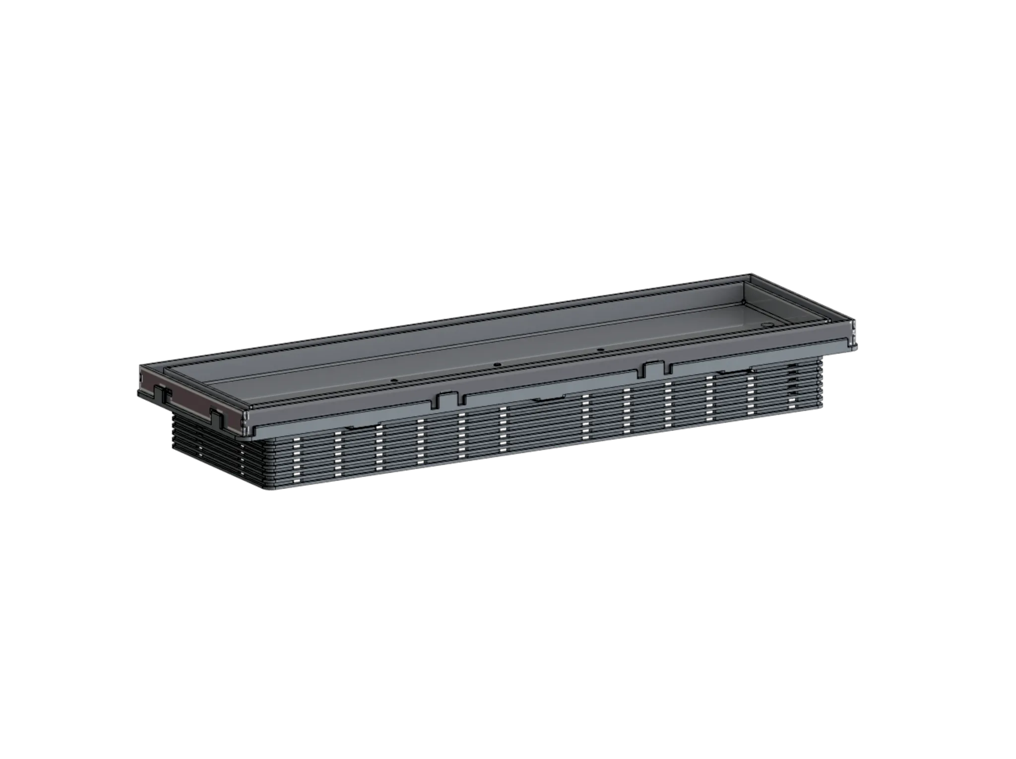 Duschrinne CeraFrame Connect, Edelstahl matt, 300 x 90 mm