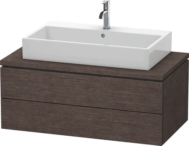 Duravit Waschtischunterschrank wandhängend „L-Cube“ 102 × 40 × 54,7 cm Eiche Dunkel gebürstet