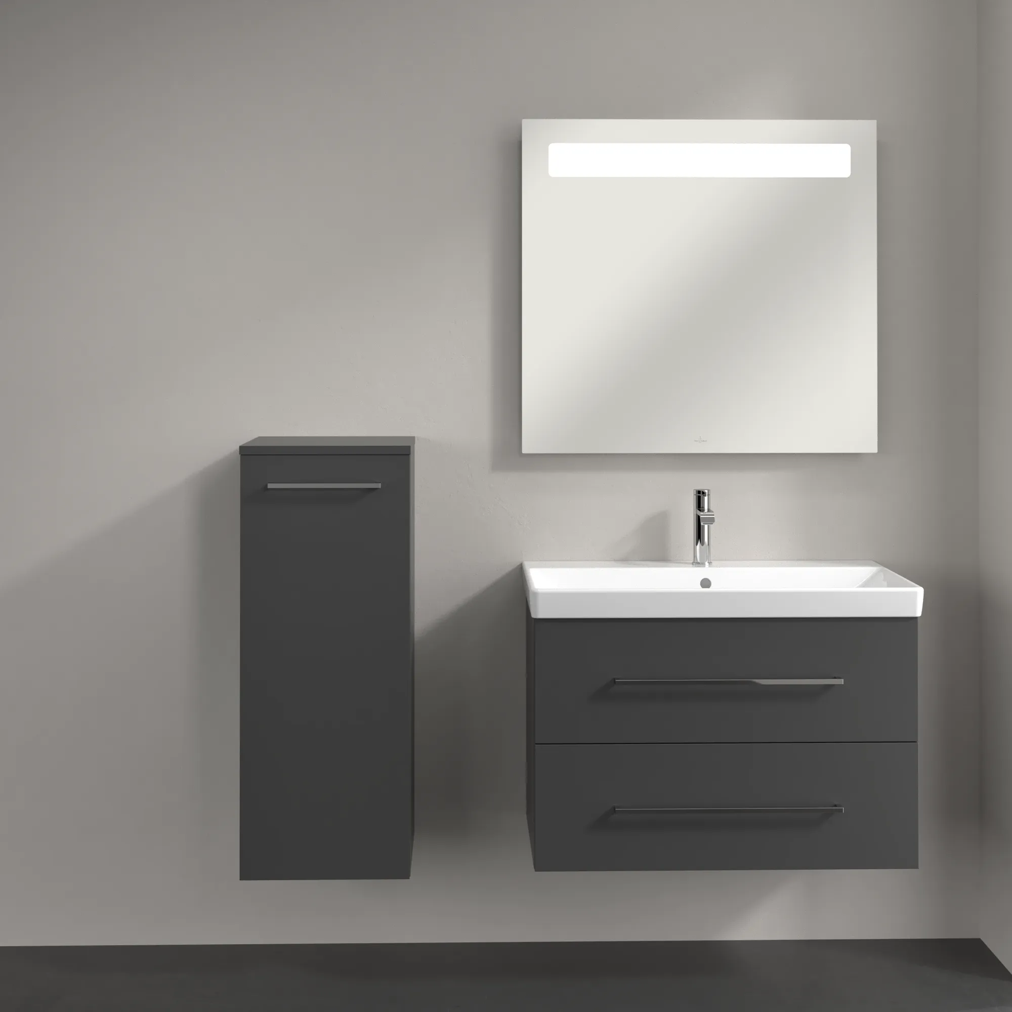 Villeroy & Boch Avento Seitenschrank A89500 350x890x405mm Graphite Villeroy & Boch Avento Seitenschrank A89500 350x890x405mm Graphite