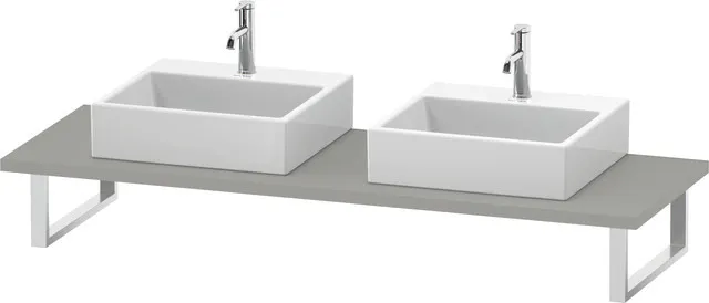 Duravit Konsole „DuraStyle“, links und rechts Ausschnitte: 2 / Farbe: Betongrau Matt / Größe: 80 × 55 × 3 cm Duravit Konsole „DuraStyle“, links und rechts Ausschnitte: 2 / Farbe: Betongrau Matt / Größe: 80 × 55 × 3 cm