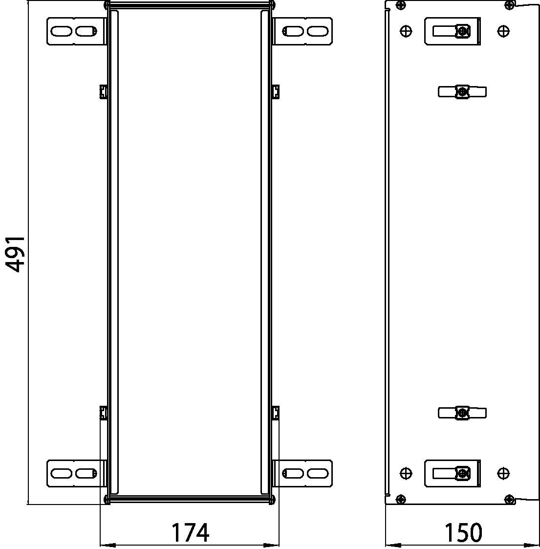 emco Einbaurahmen für Unterputz-Module „asis module 2.0“, „asis module 150“ 17,4 × 49,1 × 15 cm