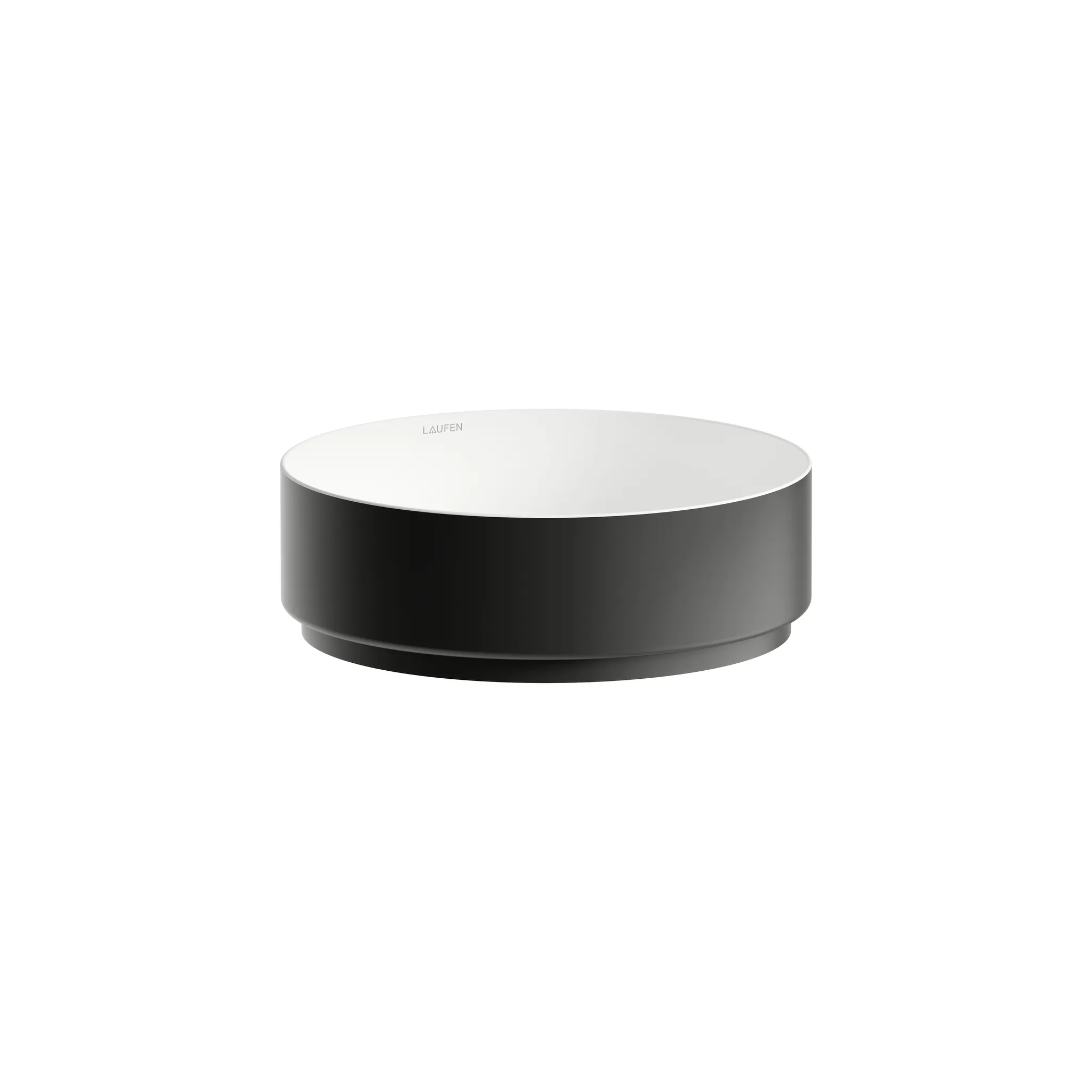 Laufen Waschtisch-Schale UNISONO 325 x 325 x 106 mm in Bicolor Schwarz matt/Weiß glänzend