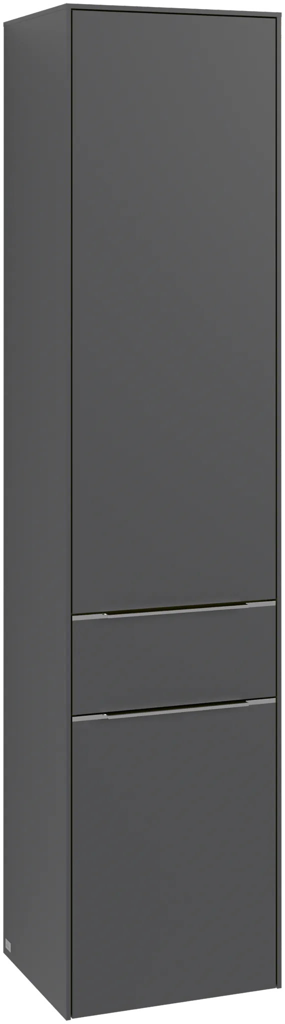 Villeroy & Boch Hochschrank mit Schublade „Subway 3.0“ 40 × 171 × 36,2 × 36,2 cm 2 Türen, 1 Auszug, 1 × fixer Fachboden, Anschlag: rechts, 3 × Glasfachboden, 2 Türen, Anschlag rechts