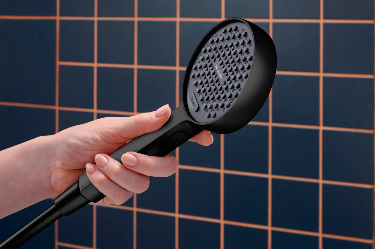Hansgrohe Activera Select S Handbrause 95 mm, 2jet EcoSmart mit Booster, Mattschwarz