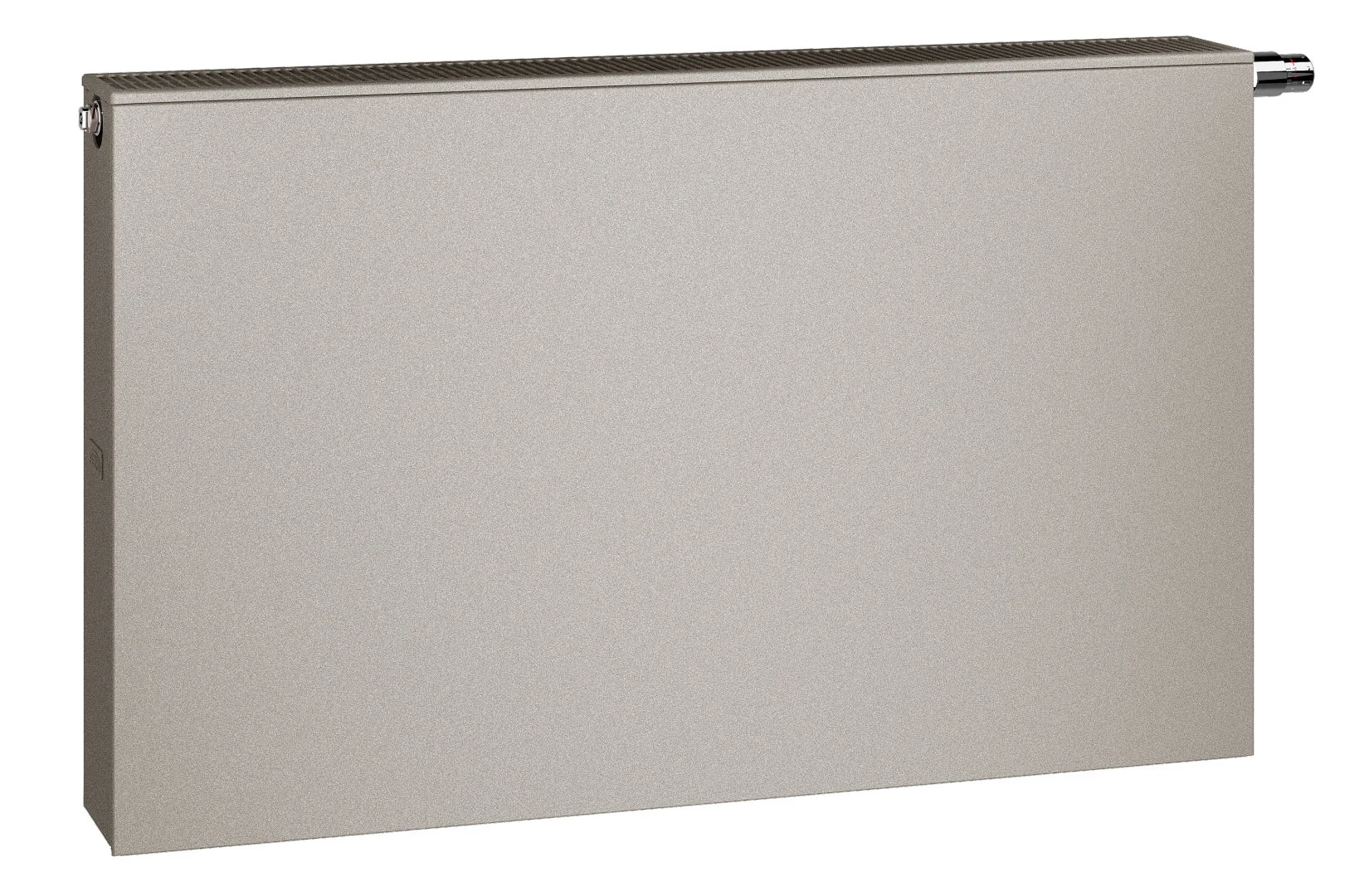 Flachheizkörper therm-x2 Plan-Vmulti Hygiene Typ 20, HxLxT: 305x1005x102 mm, Farbe: Weiß RAL 9016 seidenglanz, 10 bar, Abdeckung: ohne, Wärmeleistung 75/65-20: 541 Watt, Bohrkonsole
