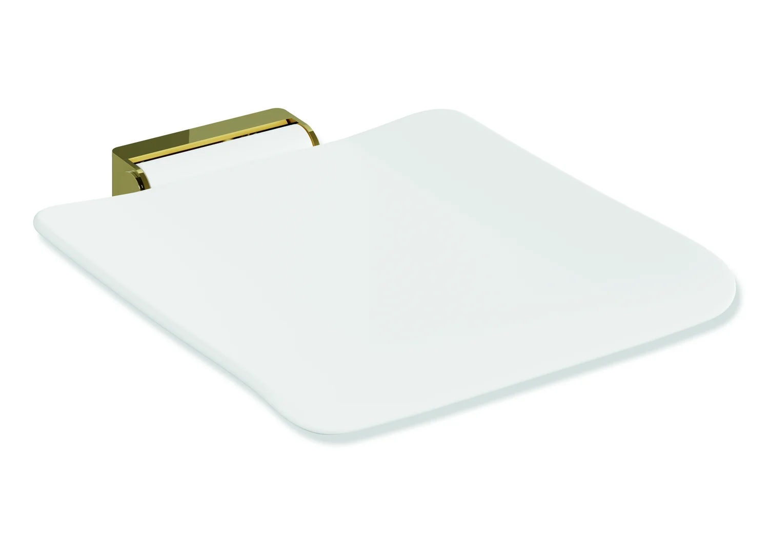 HEWI Klappsitz System 900, PVD, Gold glänzend, 450x525 mm, Sitzfläche 450x450 mm