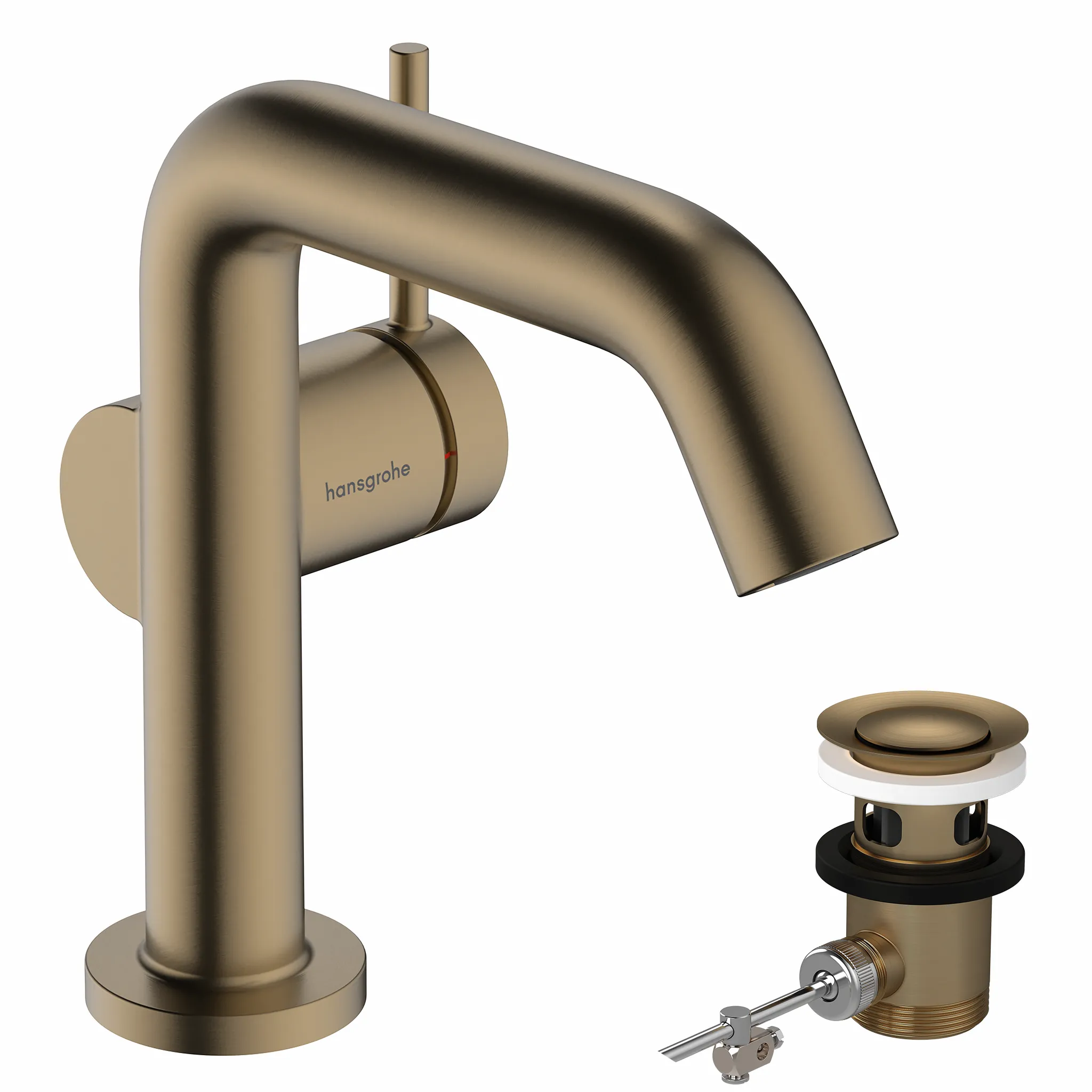 Hansgrohe Tecturis S Einhebel-Waschtischmischer 110 Fine CoolStart EcoSmart+ mit Zugstangen-Ablaufgarnitur BBR, Brushed Bronze, Ausladung 130 mm, Auslaufhöhe 112 mm Hansgrohe Tecturis S Einhebel-Waschtischmischer 110 Fine CoolStart EcoSmart+ mit Zugstangen-Ablaufgarnitur BBR, Brushed Bronze, Ausladung 130 mm, Auslaufhöhe 112 mm