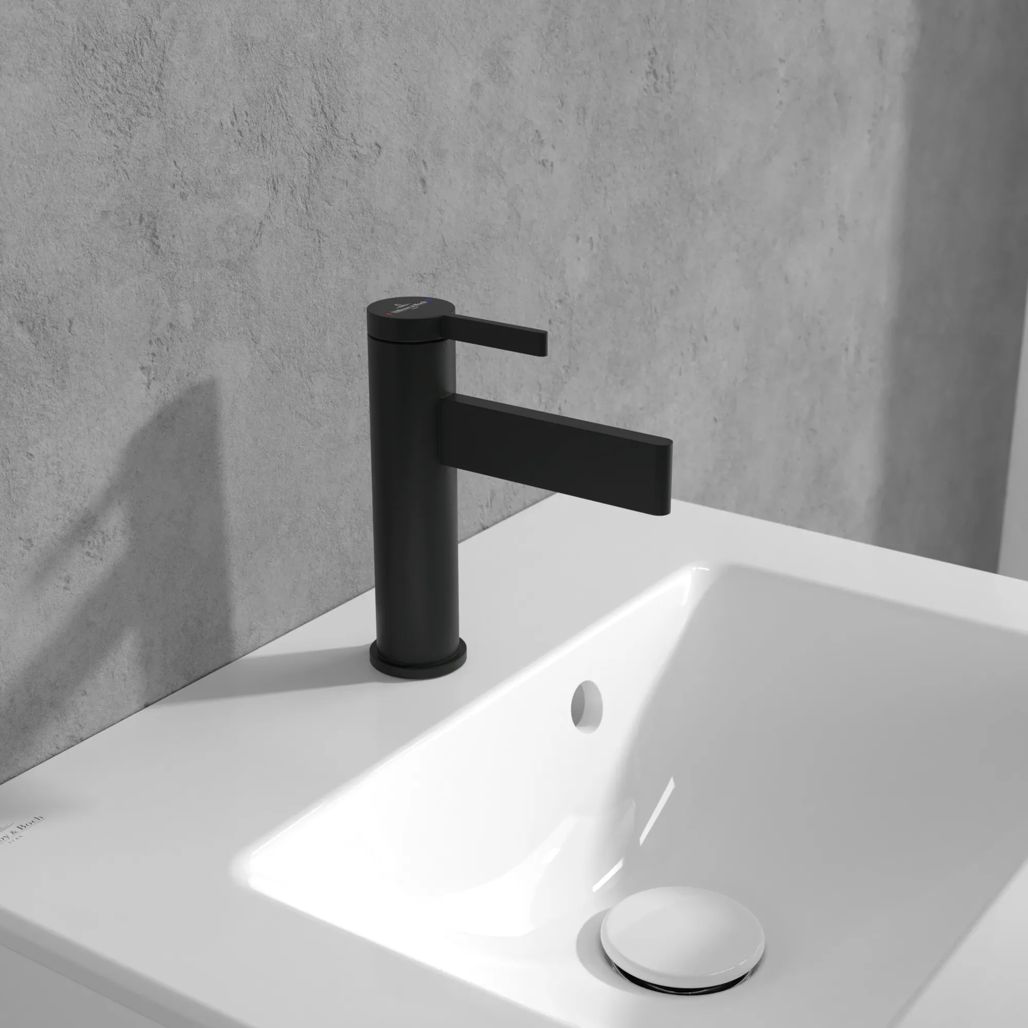 Villeroy & Boch Einhebel-Waschtischarmatur Dawn, 38x149x166mm, Matt Black