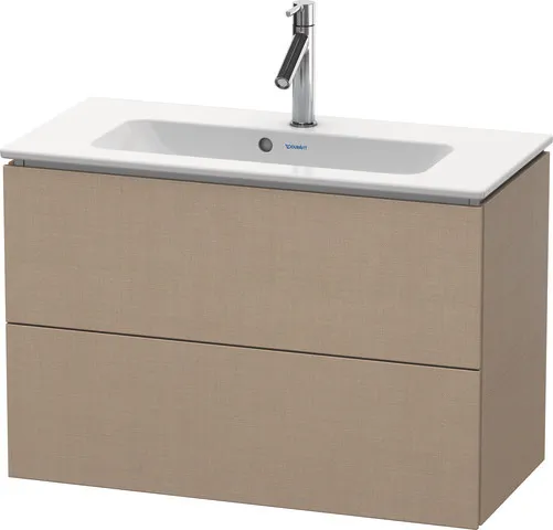 Duravit Waschtischunterschrank wandhängend „L-Cube“ 82 × 55 × 39,1 cm Leinen