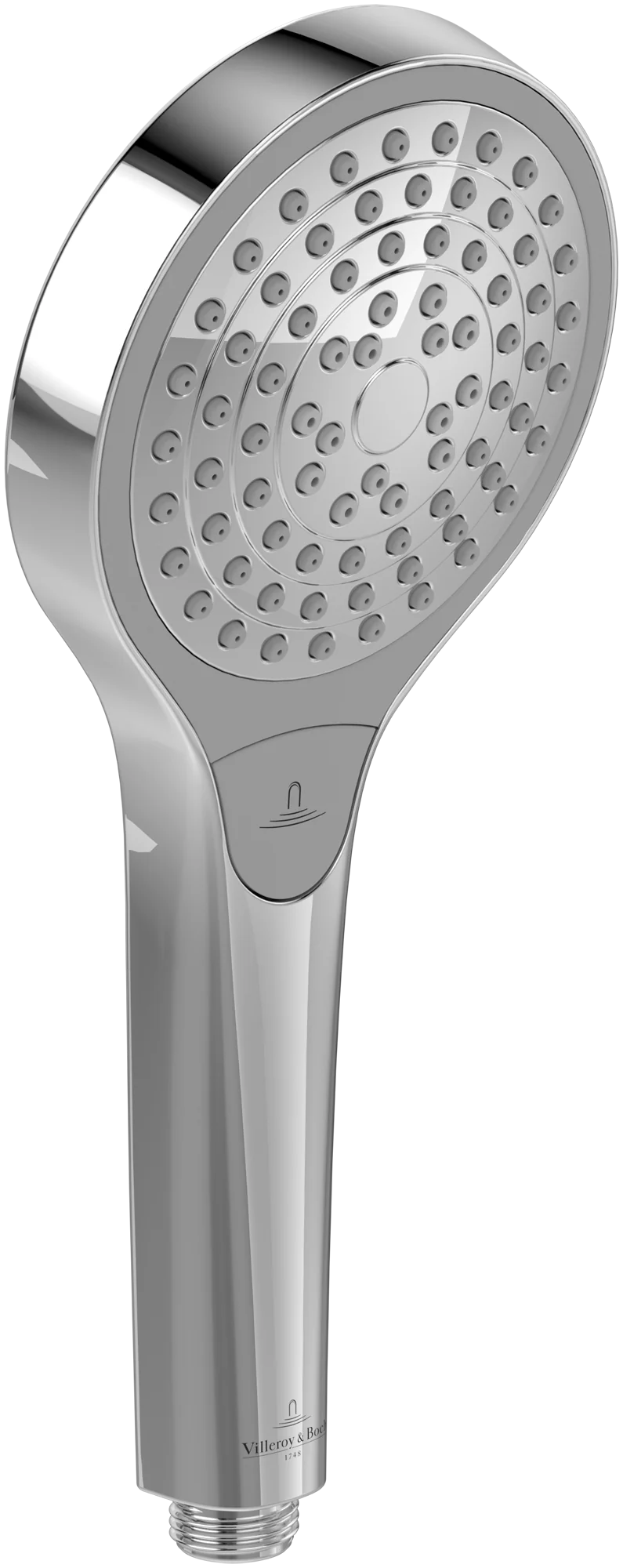 Villeroy & Boch Verve Showers Handbrause, 114x249x62mm, Rund, Chrom Villeroy & Boch Verve Showers Handbrause, 114x249x62mm, Rund, Chrom