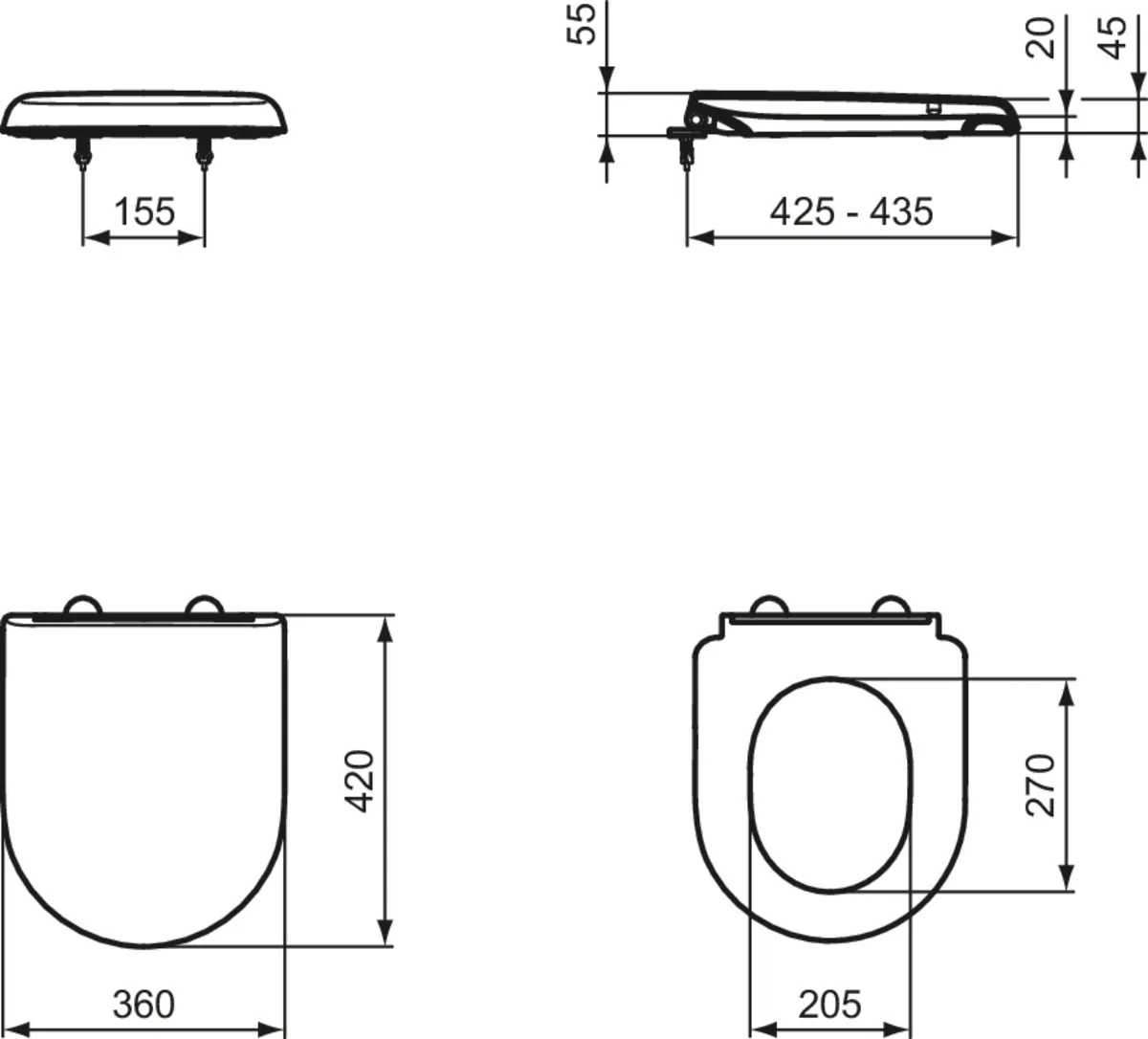 Ideal Standard WC-Sitz „Exacto“