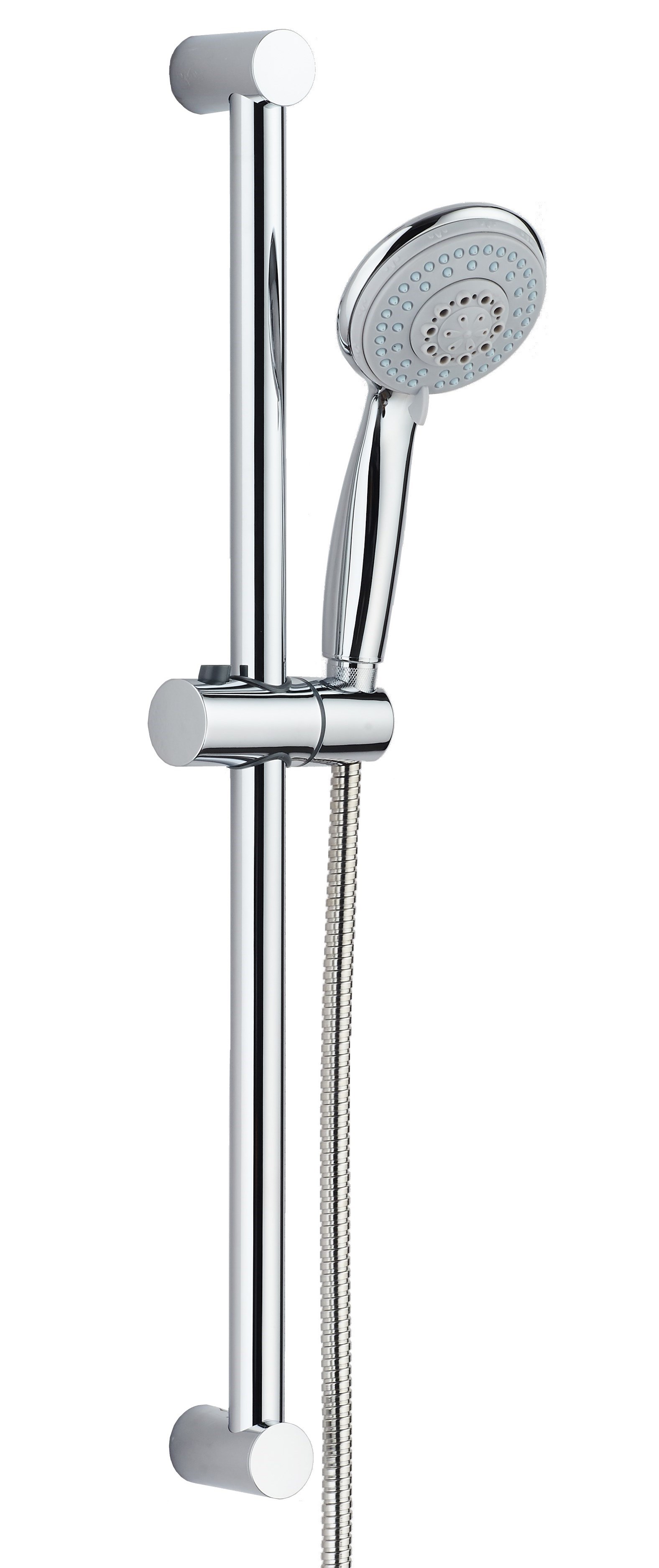 Brauseset AqvaBasic II - Handbrause 1-strahlig, easy-clean - Wandstange 600 × 25 mm - Konusgleiter - Metall-Brauseschlauch 1600 mm × 1/2″ × 1/2″ Konus - chrom Brauseset AqvaBasic II - Handbrause 1-strahlig, easy-clean - Wandstange 600 × 25 mm - Konusgleiter - Metall-Brauseschlauch 1600 mm × 1/2″ × 1/2″ Konus - chrom