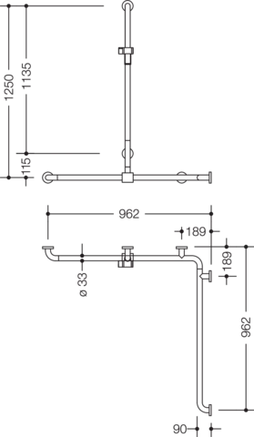 HEWI Haltegriff „Serie 805“ in / /