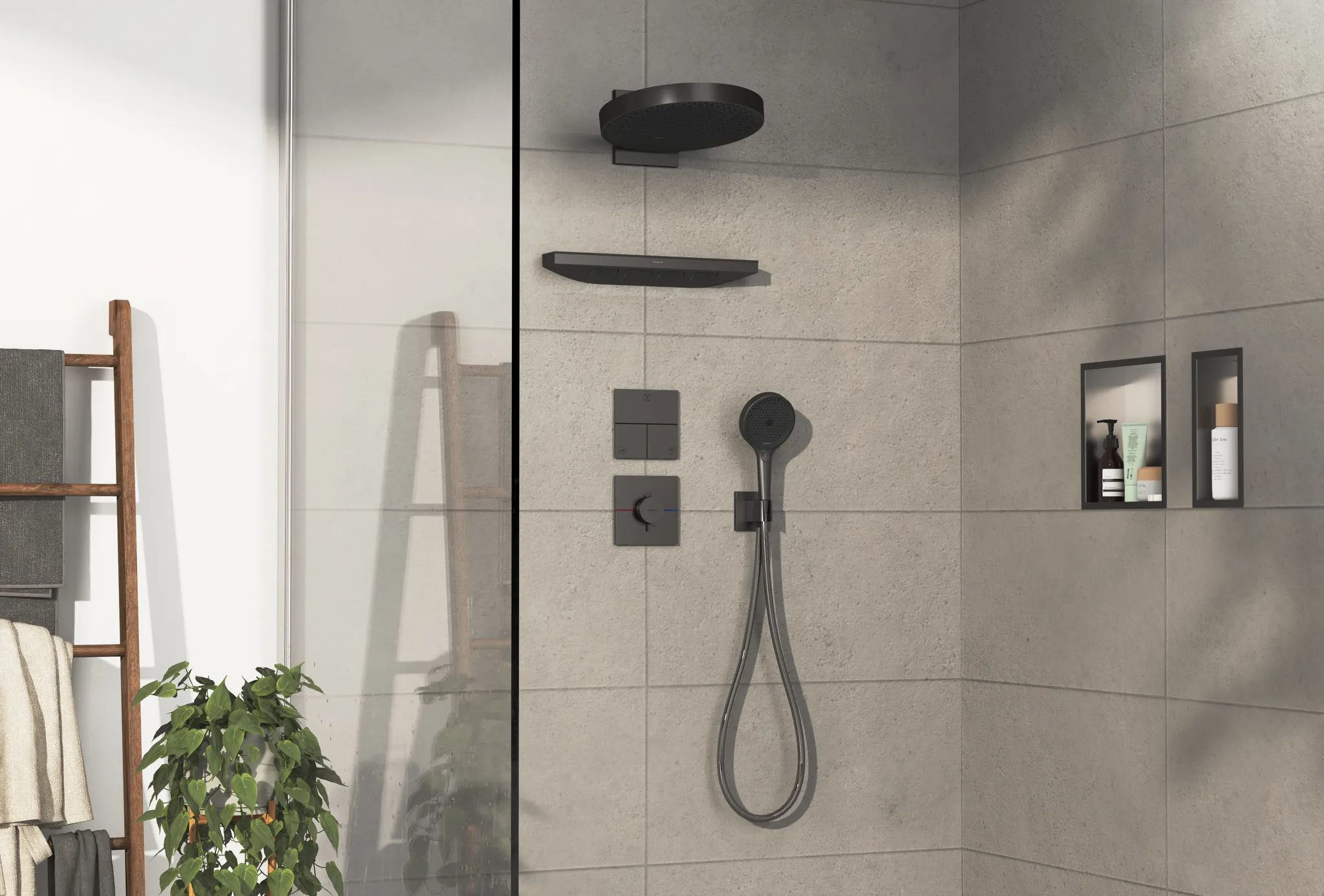 ShowerSelect Comfort E Ventil Unterputz für 3 Verbraucher Chrom ShowerSelect Comfort E Ventil Unterputz für 3 Verbraucher Chrom