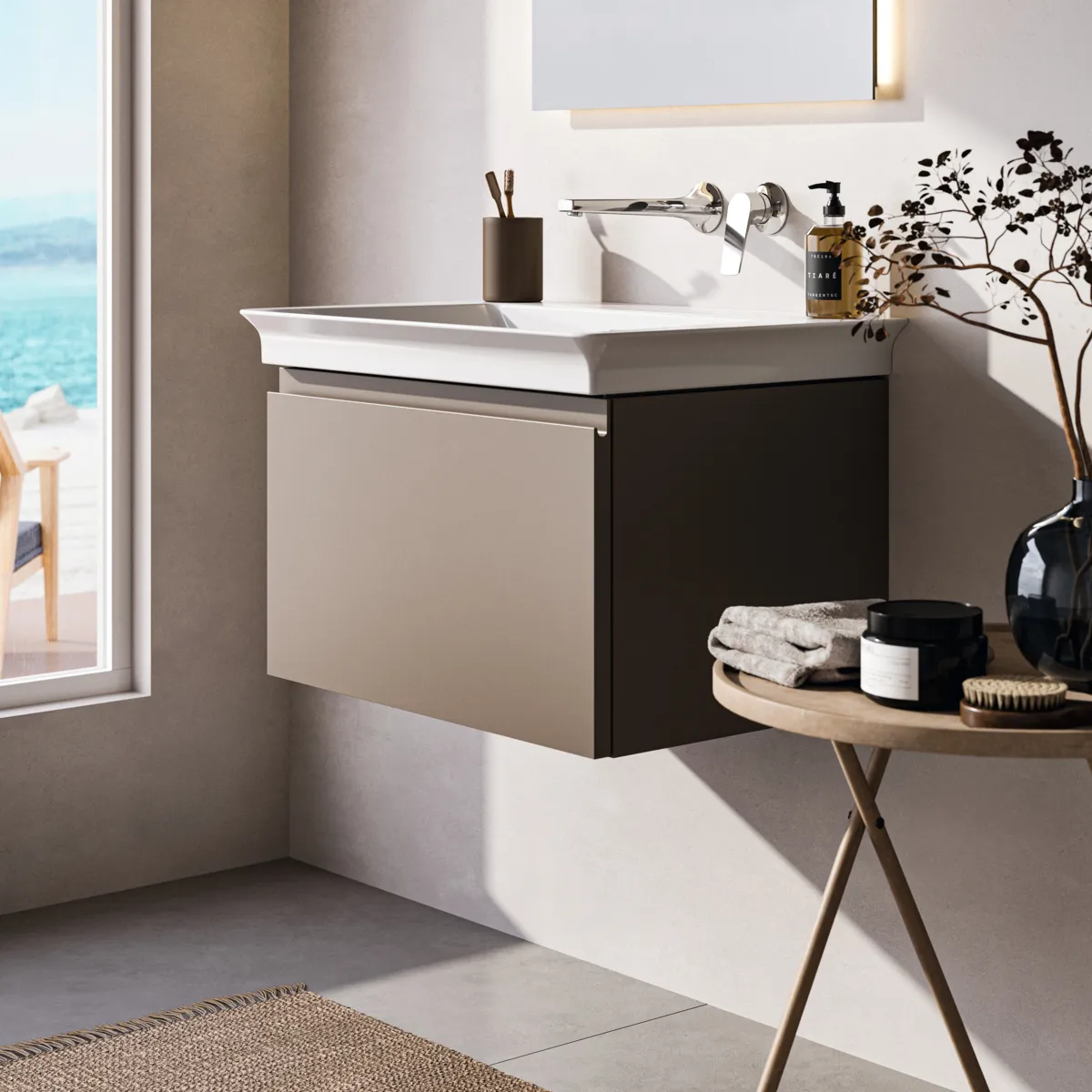 Ideal Standard Waschtischunterschrank „Finesse“ 60 × 37,5 × 44 cm Greige matt Ideal Standard Waschtischunterschrank „Finesse“ 60 × 37,5 × 44 cm Greige matt