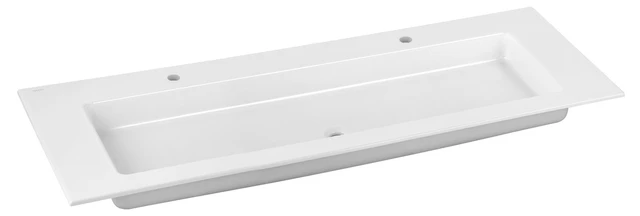 Royal 60 32160311402 Keramik-Waschtisch mit 2 × 1-Loch Bohrung 1409 × 17 × 538 mm weiß