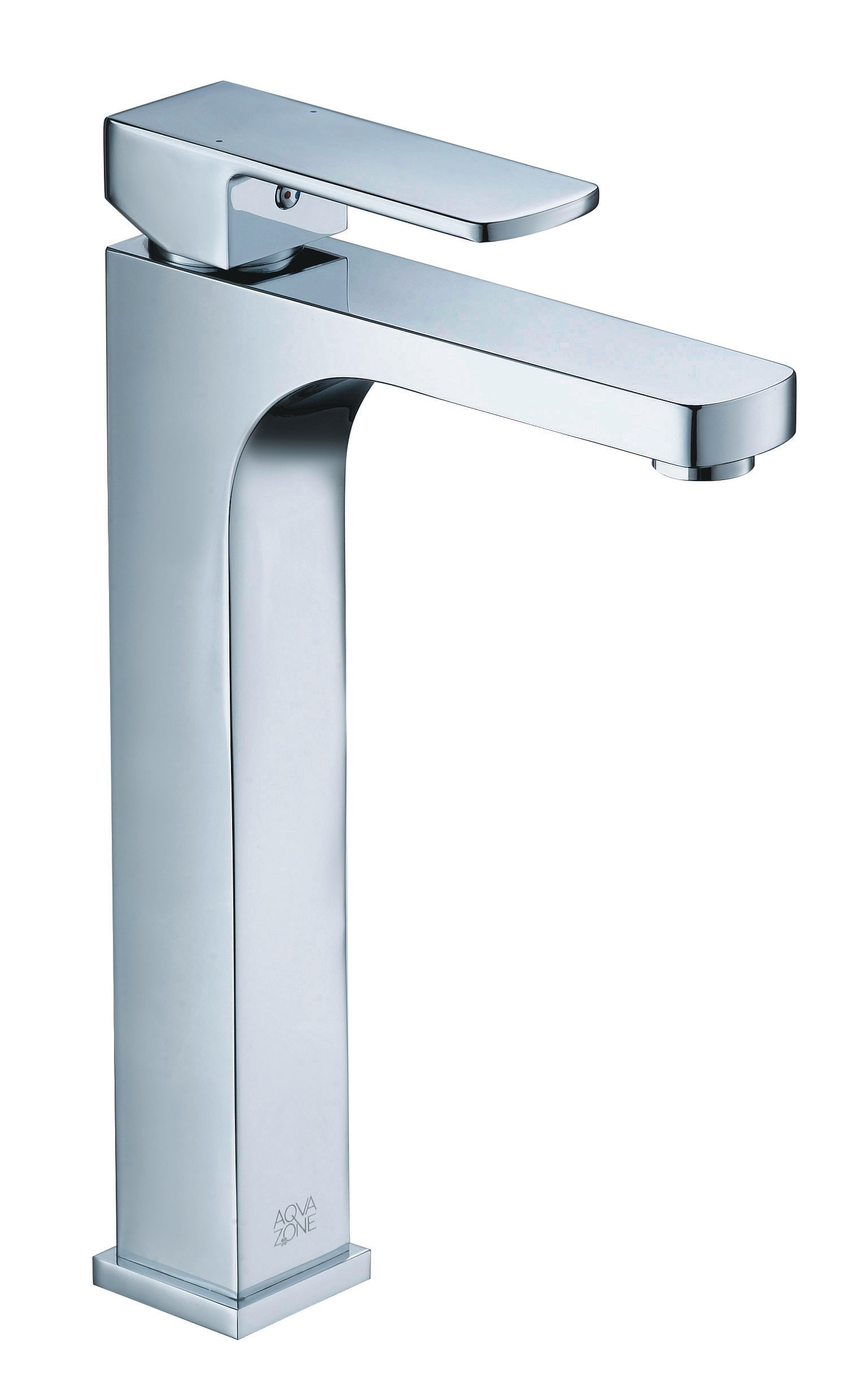 Waschtisch-Einhandbatterie AqvaDesign - eckig - erhöhter Standfuß - Klick-Klack-Ablaufgarnitur 1"1/4 - Kartusche mit keramischen Dichtscheiben - Heißwassersperre - Wassermengendurchflussregulierung - flexible Druckschläuche 3/8", DVGW W270 - chrom Waschtisch-Einhandbatterie AqvaDesign - eckig - erhöhter Standfuß - Klick-Klack-Ablaufgarnitur 1"1/4 - Kartusche mit keramischen Dichtscheiben - Heißwassersperre - Wassermengendurchflussregulierung - flexible Druckschläuche 3/8", DVGW W270 - chrom