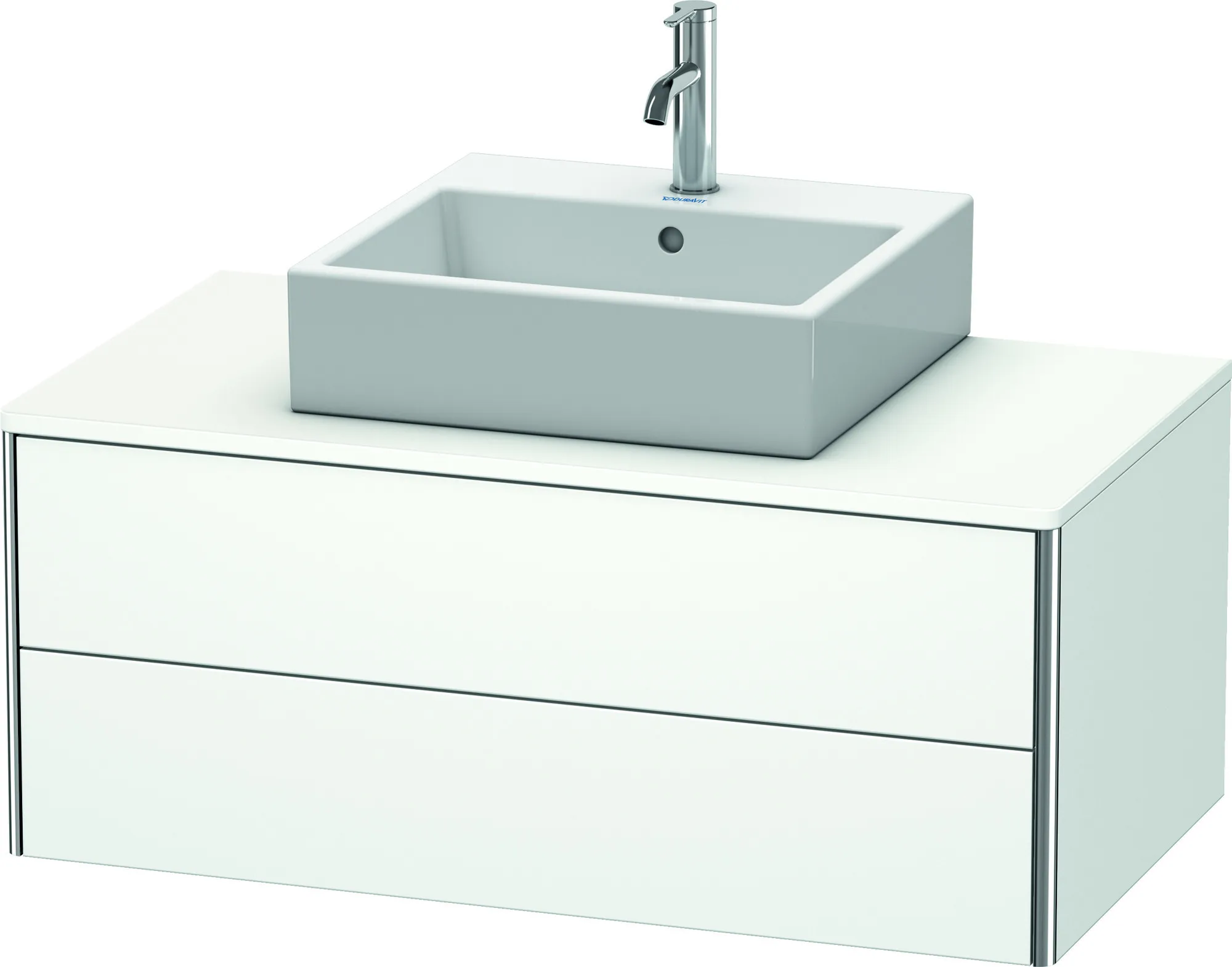 Duravit Waschtischunterschrank wandhängend „XSquare“ 100 × 40 × 54,8 cm Weiß Matt