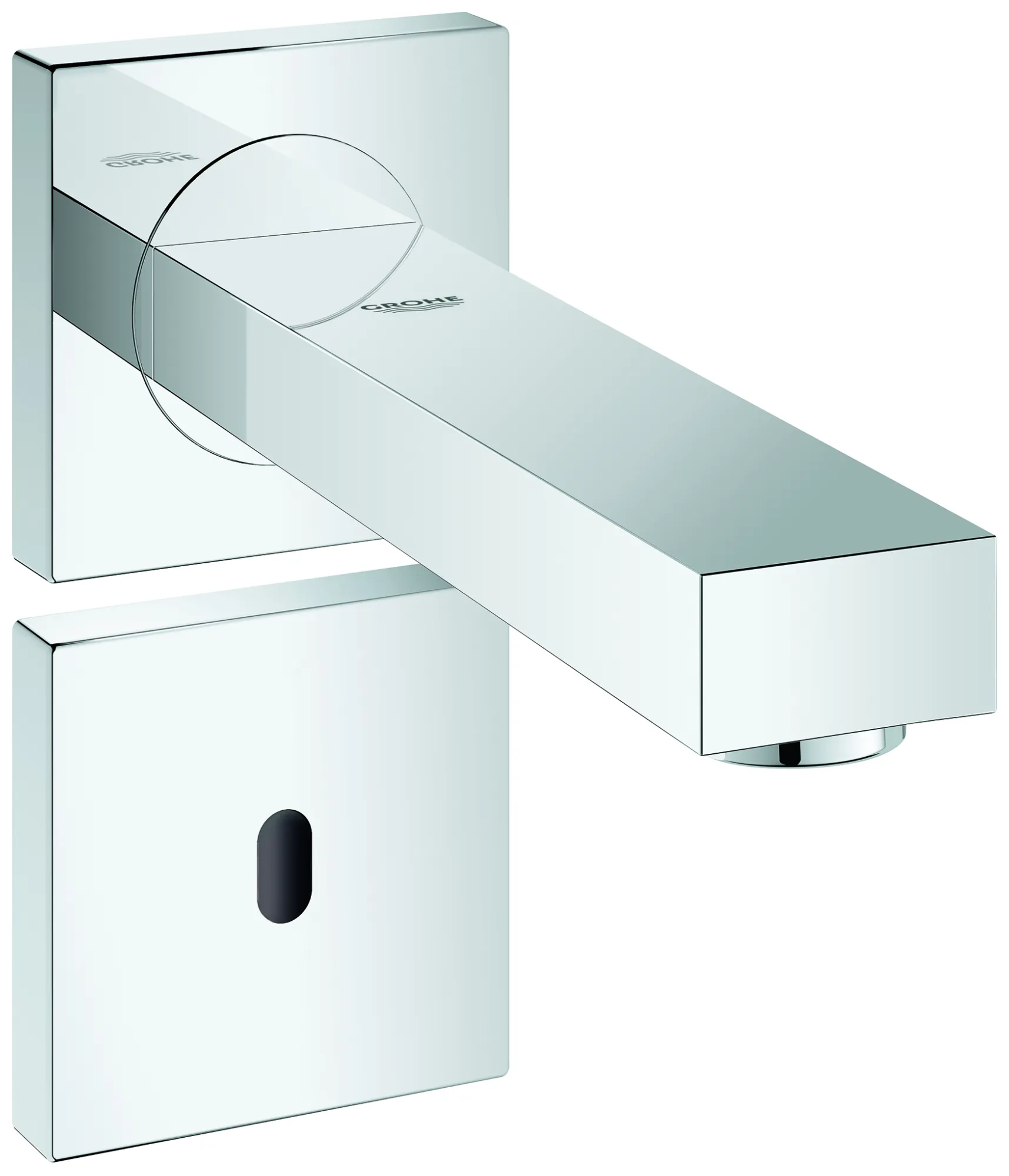 Infrarot-Elektronik für Waschtisch-Wandarmatur Eurocube E 36442, Fertigmontageset für Rapid SL 38 748 002 oder Rohbauset 36 264 001, ohne Mischung, mit Trafo 100-230 V AC, 50-60 Hz, 6 V D, chrom Infrarot-Elektronik für Waschtisch-Wandarmatur Eurocube E 36442, Fertigmontageset für Rapid SL 38 748 002 oder Rohbauset 36 264 001, ohne Mischung, mit Trafo 100-230 V AC, 50-60 Hz, 6 V D, chrom