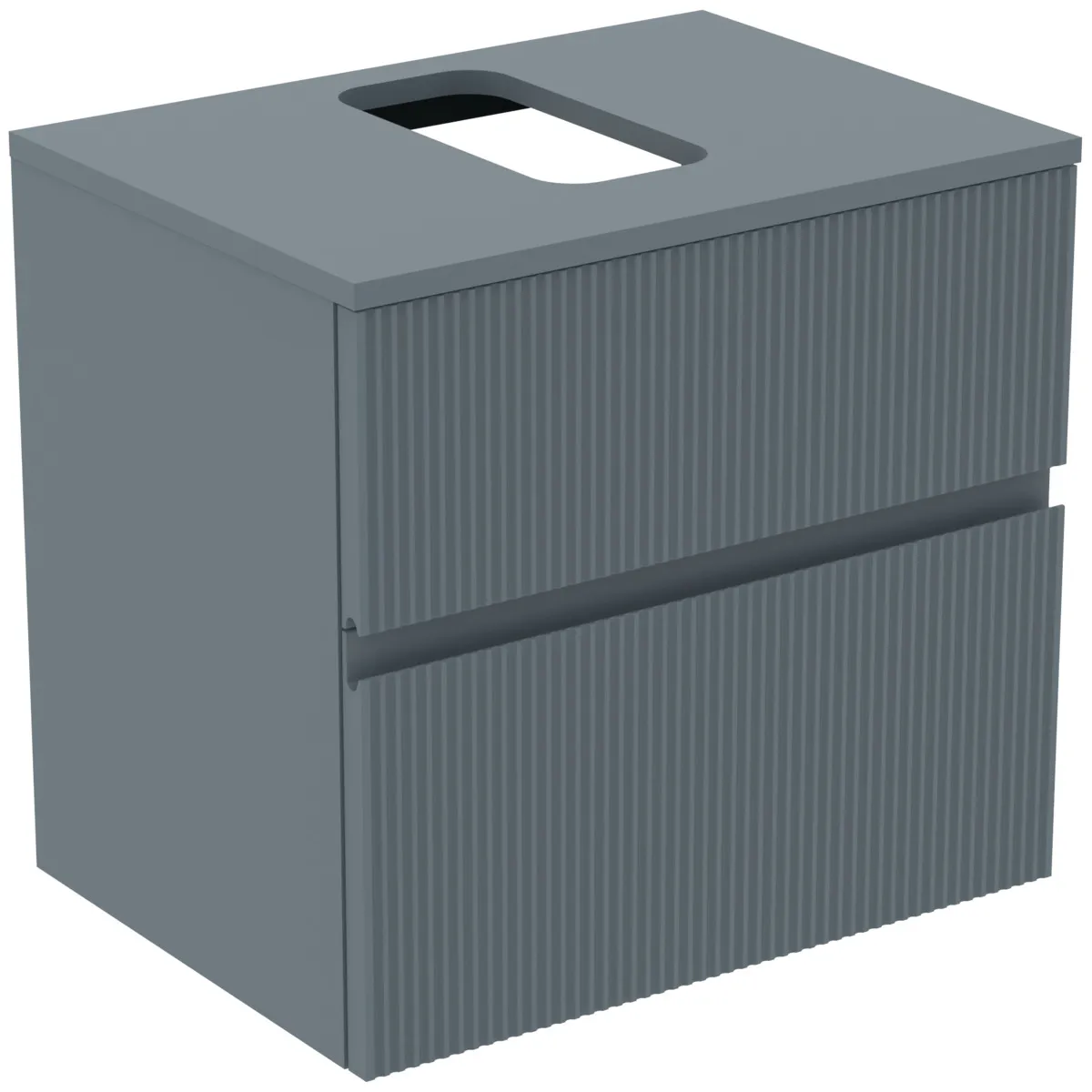 Ideal Standard Waschtischunterschrank „Finesse“ 60,2 × 55,8 × 44 cm Aschblau matt Ideal Standard Waschtischunterschrank „Finesse“ 60,2 × 55,8 × 44 cm Aschblau matt
