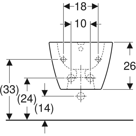 Wand-Bidet „Smyle Square“, mit Überlauf, Befestigung verdeckt 35 × 26 × 54 cm in weiß alpin Wand-Bidet „Smyle Square“, mit Überlauf, Befestigung verdeckt 35 × 26 × 54 cm in weiß alpin