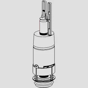 SANIT Ablaufarmatur Spülkasten 961/2V und 961C/2V