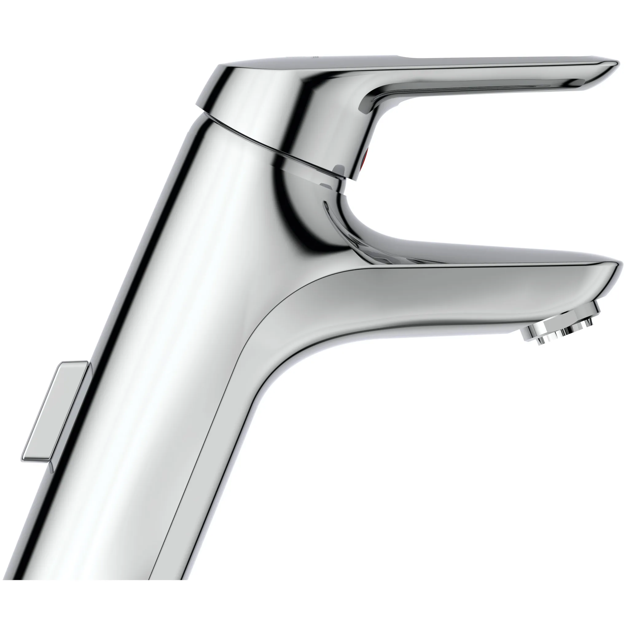 Waschtischarmatur Ceramix Blue, Niederdruck, mit Ablaufgarnitur, Ausladung 135mm, Chrom Waschtischarmatur Ceramix Blue, Niederdruck, mit Ablaufgarnitur, Ausladung 135mm, Chrom