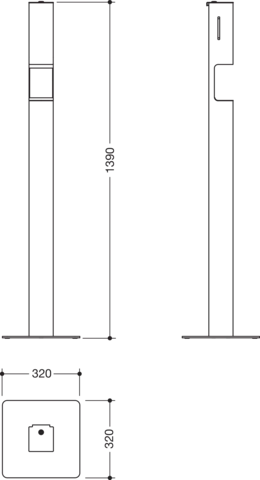 HEWI Desinfektionsspender „System 900“ 32 cm