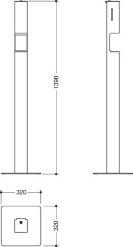 HEWI Spender für Flüssigseife „System 900“, Befestigung verdeckt HEWI Spender für Flüssigseife „System 900“, Befestigung verdeckt