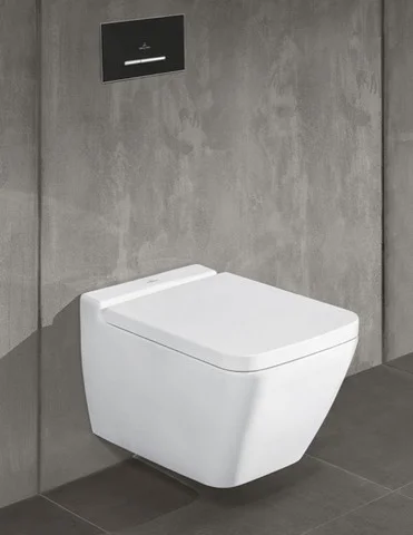 Villeroy & Boch Finion WC-Sitz 9M88S1, Rechteck, 377x455x41mm, SoftClosing, QuickRelease, Weiß Alpin