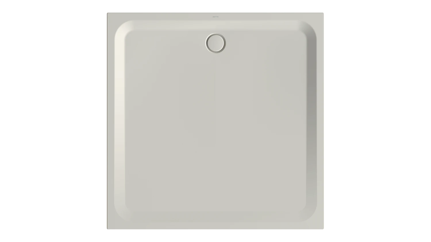 Bette quadrat Duschwanne „BetteUltra“ 1500 × 1500 mm ohne Oberflächenbeschichtung, mit BetteGlasur Plus, ohne Wannenträger, in Flax