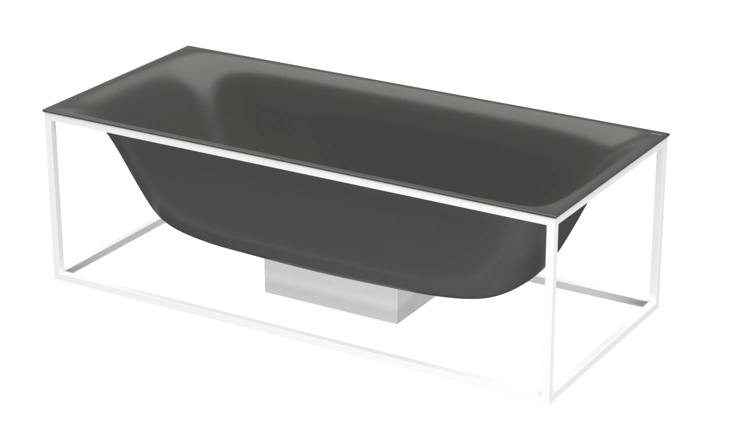 Bette Badewanne „BetteLux Shape“ rechteck 180 × 80 cm in Anthracite