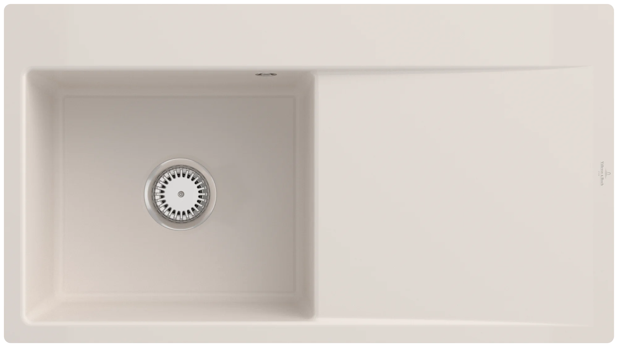 Villeroy & Boch Subway Style 50 Flat 880x490mm, flächenbündige Spüle, links