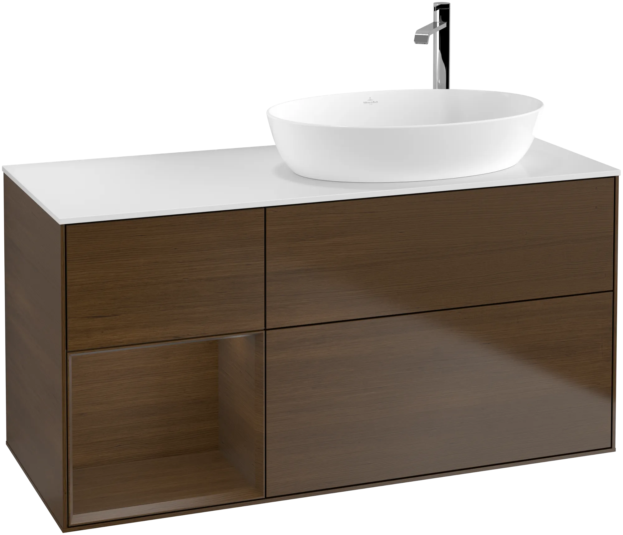 Villeroy & Boch Finion Waschbeckenunterschrank F92 1200x603x501mm mit Beleuchtung