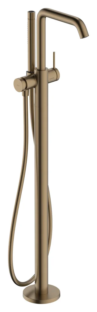 Hansgrohe Tecturis S Einhebel-Wannenmischer bodenstehend Brushed Bronze, Ausladung 194 mm, Keramikmischsystem, max. Durchfluss 21 l/min Hansgrohe Tecturis S Einhebel-Wannenmischer bodenstehend Brushed Bronze, Ausladung 194 mm, Keramikmischsystem, max. Durchfluss 21 l/min