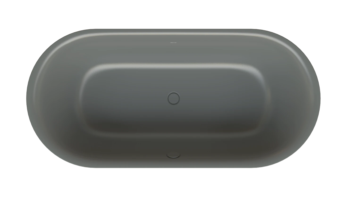 Bette oval Badewanne „BetteLux Oval Silhouette“ 190 × 90 cm in Smoke