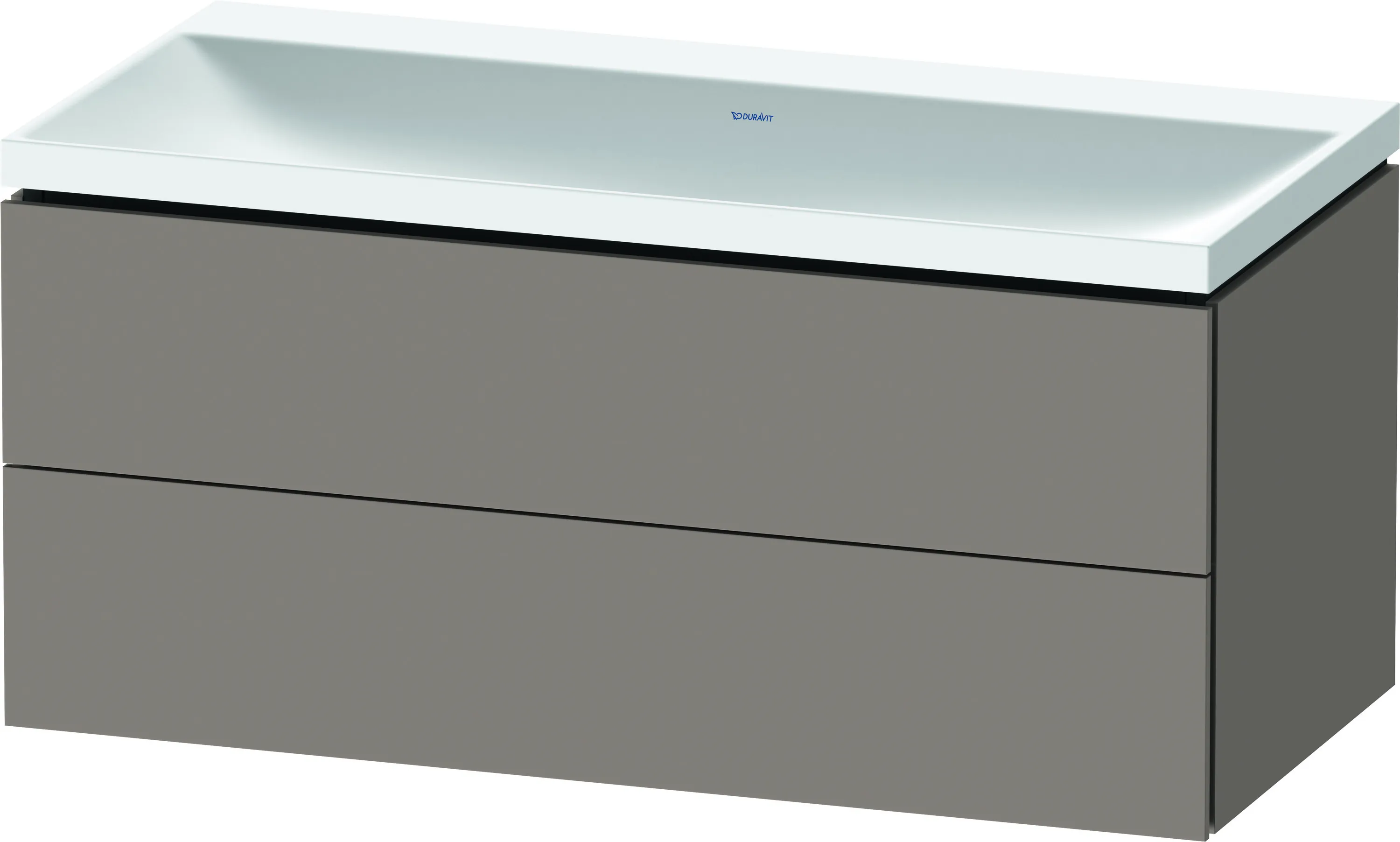 Duravit Möbelset c-shaped Set wandhängend wandhängend „L-Cube“ 100 × 48 × 48 cm Basalt Matt Duravit Möbelset c-shaped Set wandhängend wandhängend „L-Cube“ 100 × 48 × 48 cm Basalt Matt
