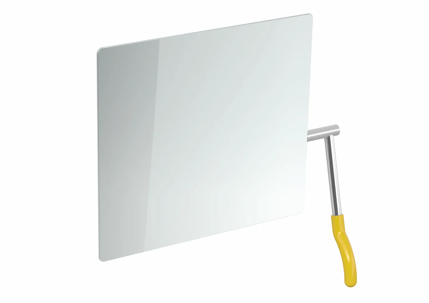 HEWI Kippspiegel „Serie 802 LifeSystem“ 72,5 × 74,1 cm in Senfgelb HEWI Kippspiegel „Serie 802 LifeSystem“ 72,5 × 74,1 cm in Senfgelb