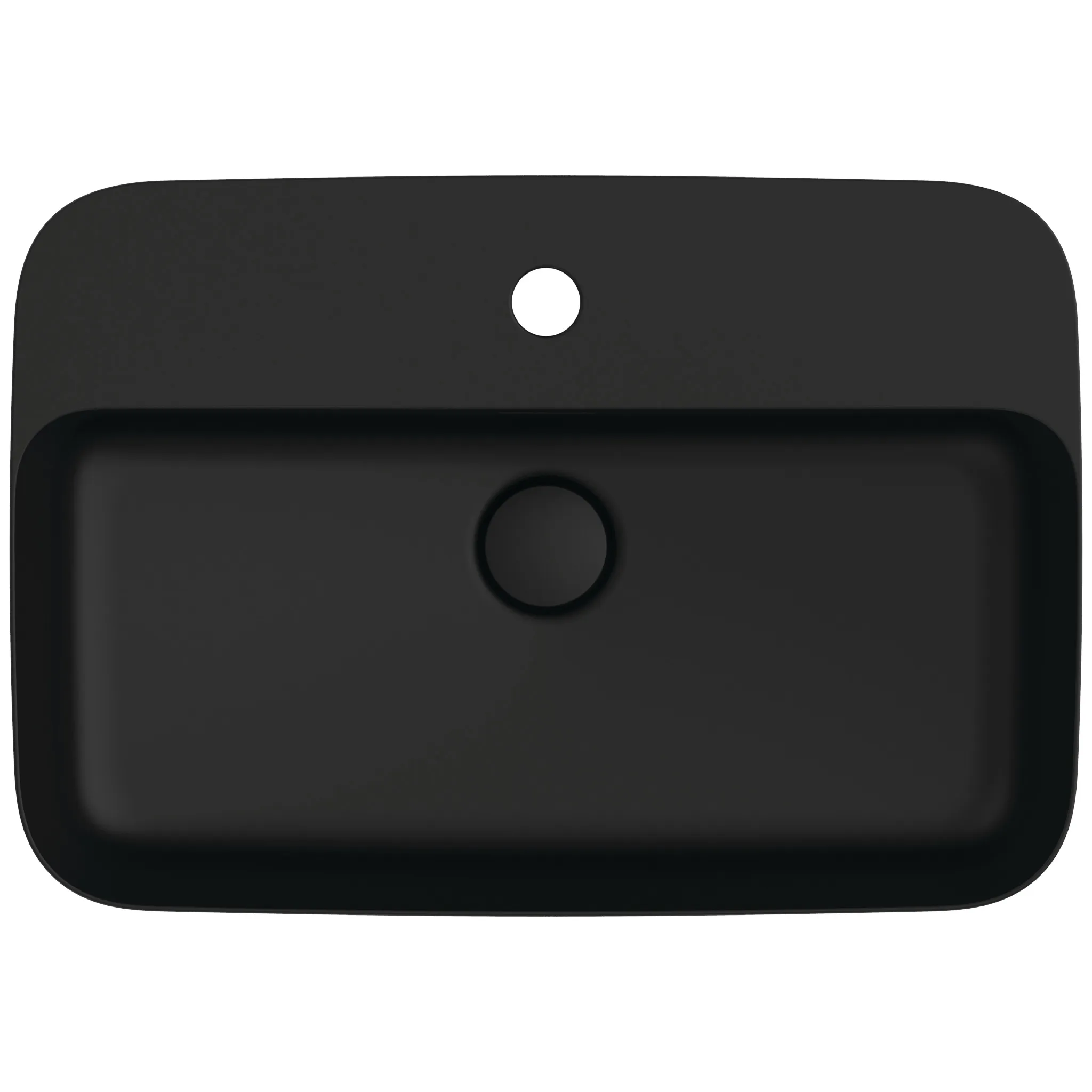 Waschbecken „Ipalyss“ 55 × 38 × 14,5 cm, Hahnlochposition mittig in Schwarz Matt Waschbecken „Ipalyss“ 55 × 38 × 14,5 cm, Hahnlochposition mittig in Schwarz Matt