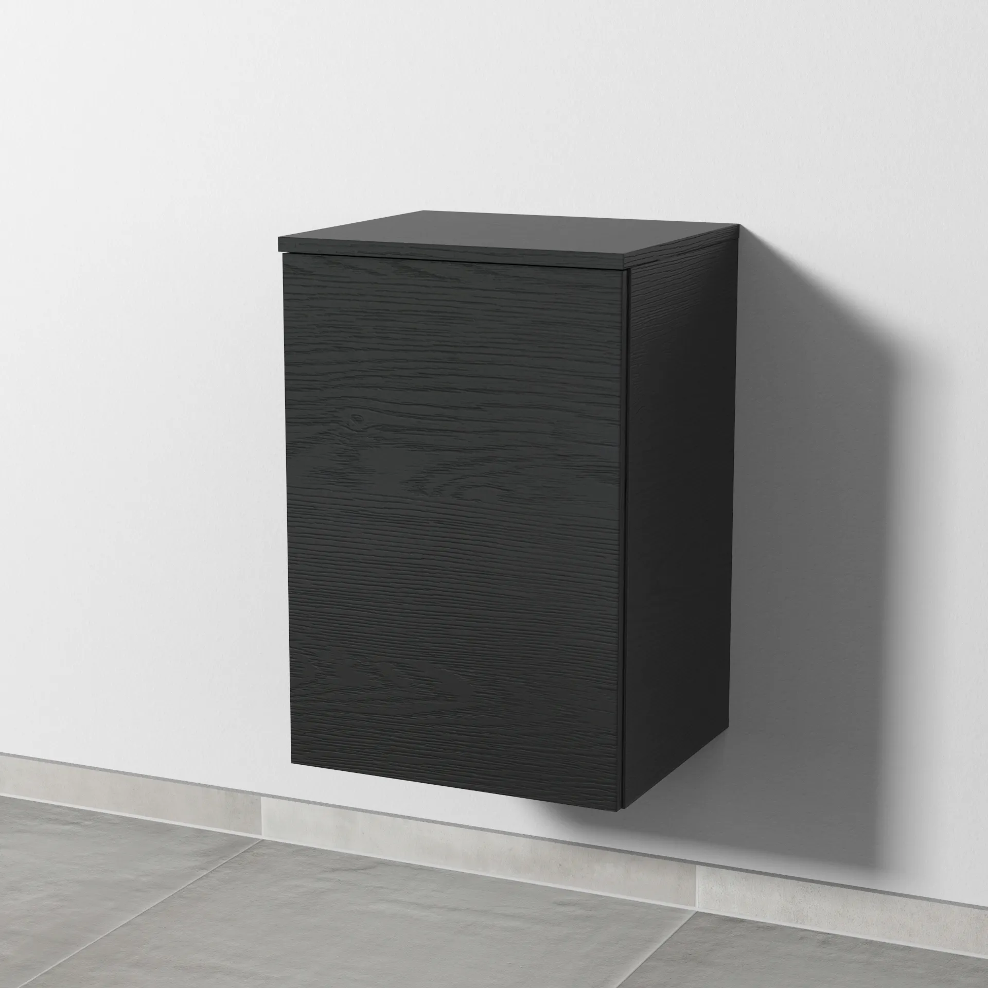 Sanipa Unterschrank „3way“ 400 × 580 × 345 mm in Black Oak, Anschlag links