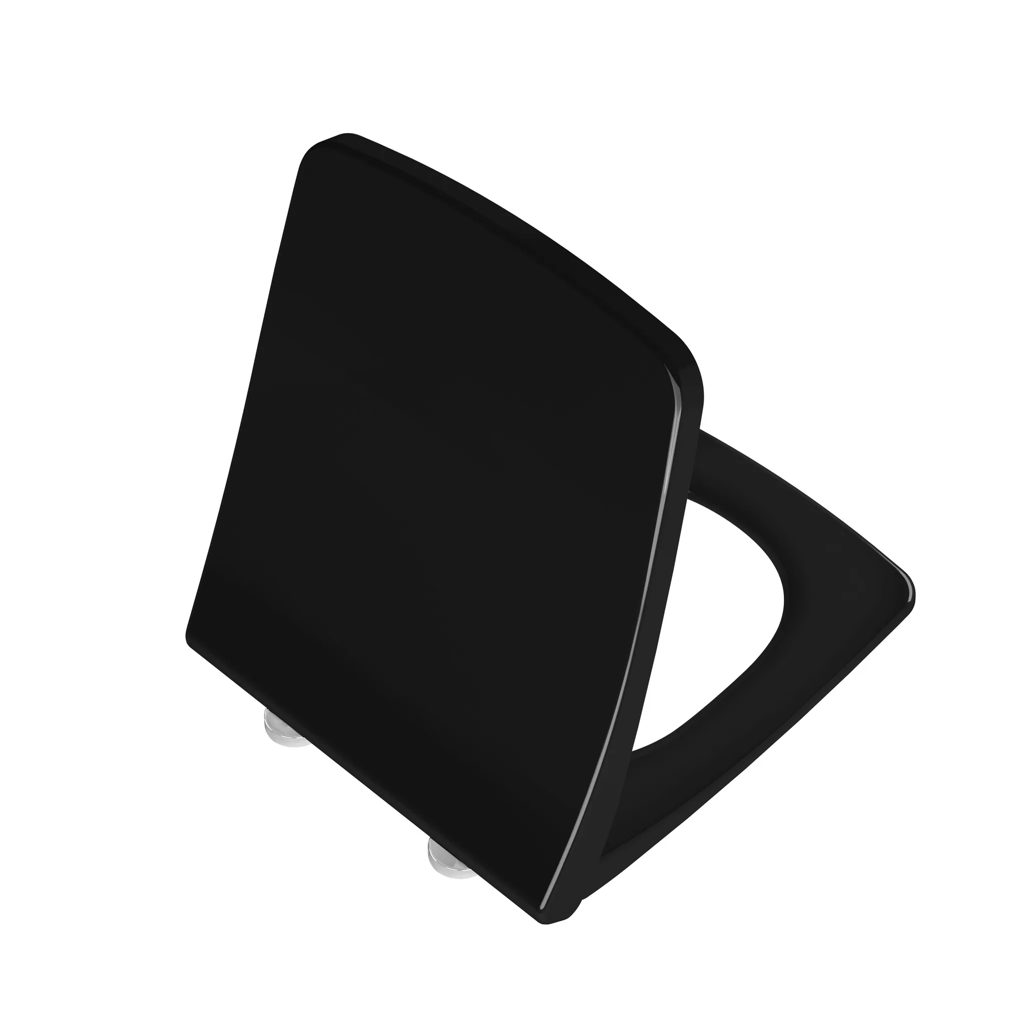 VitrA Metropole WC-Sitz Slim Wrap mit Absenkautomatik Duroplast Schwarz Hochglanz
