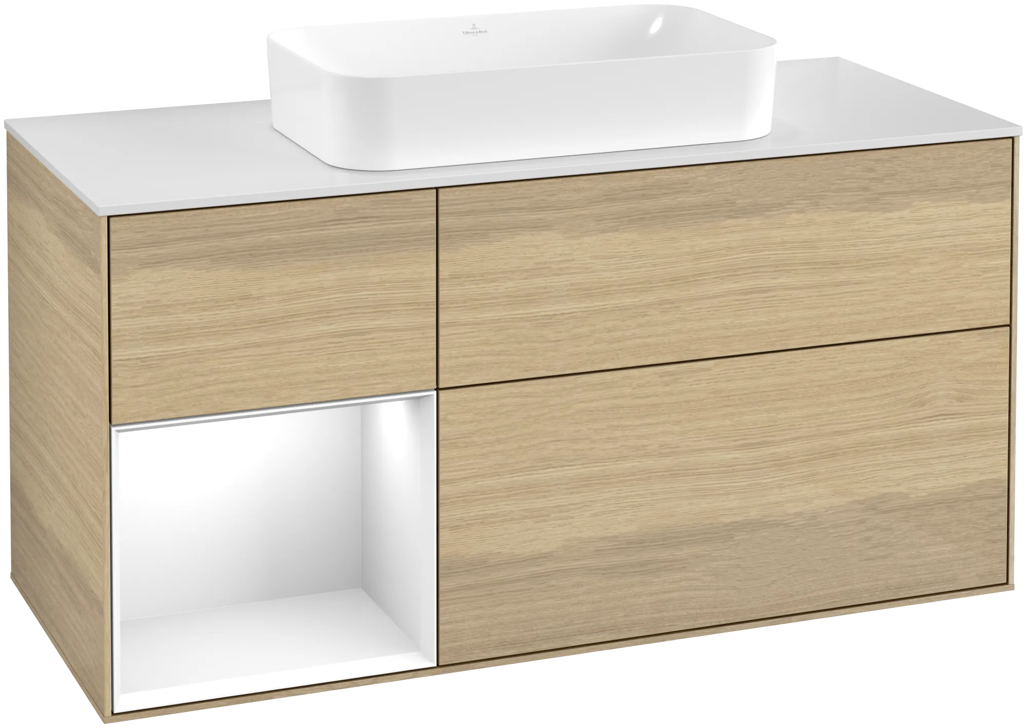Villeroy & Boch Finion Waschbeckenunterschrank G70 1200x603x501mm mit Beleuchtung