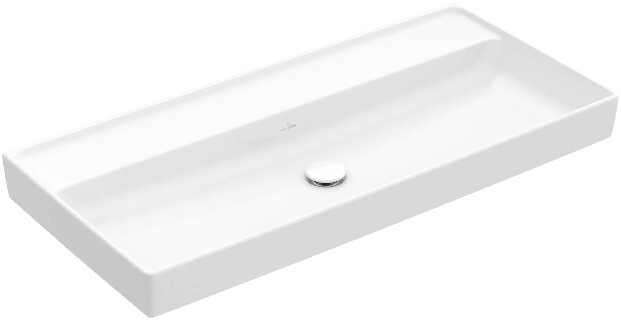 Villeroy & Boch Schrankwaschtisch aus TitanCeram „Collaro“ 1000 × 470 × 160 mm, ohne Hahnlochbohrung in Weiß Alpin Villeroy & Boch Schrankwaschtisch aus TitanCeram „Collaro“ 1000 × 470 × 160 mm, ohne Hahnlochbohrung in Weiß Alpin