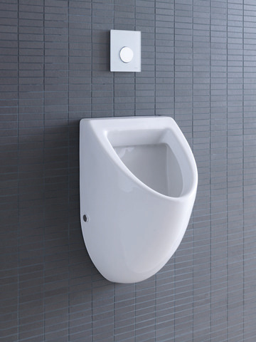 Urinal Fizz, Zulauf von hinten absaugend, ohne Deckel, ohne Fliege, weiß Urinal Fizz, Zulauf von hinten absaugend, ohne Deckel, ohne Fliege, weiß