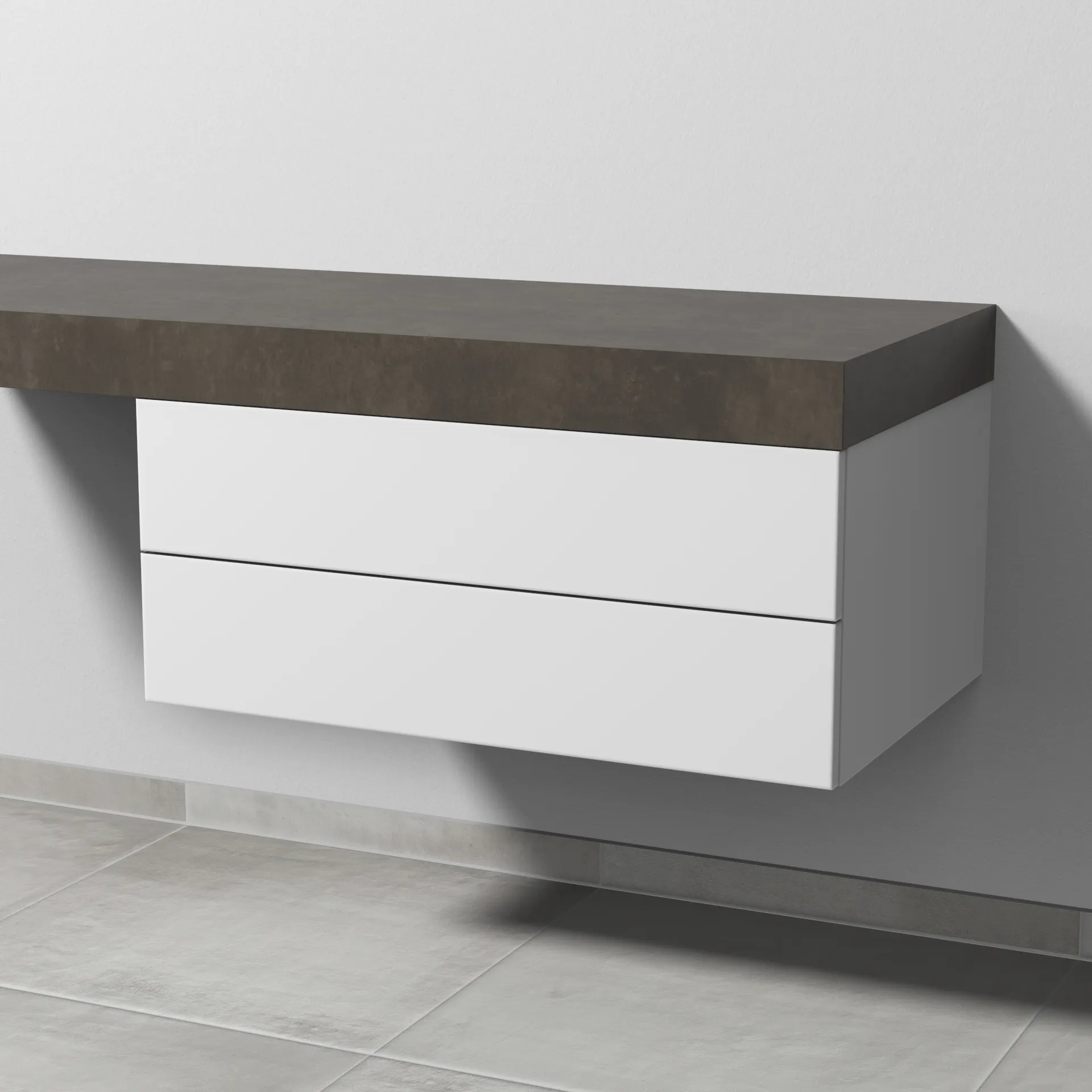 Sanipa Unterschrank „2morrow“ 800 × 340 × 520 mm in Weiß (matt)