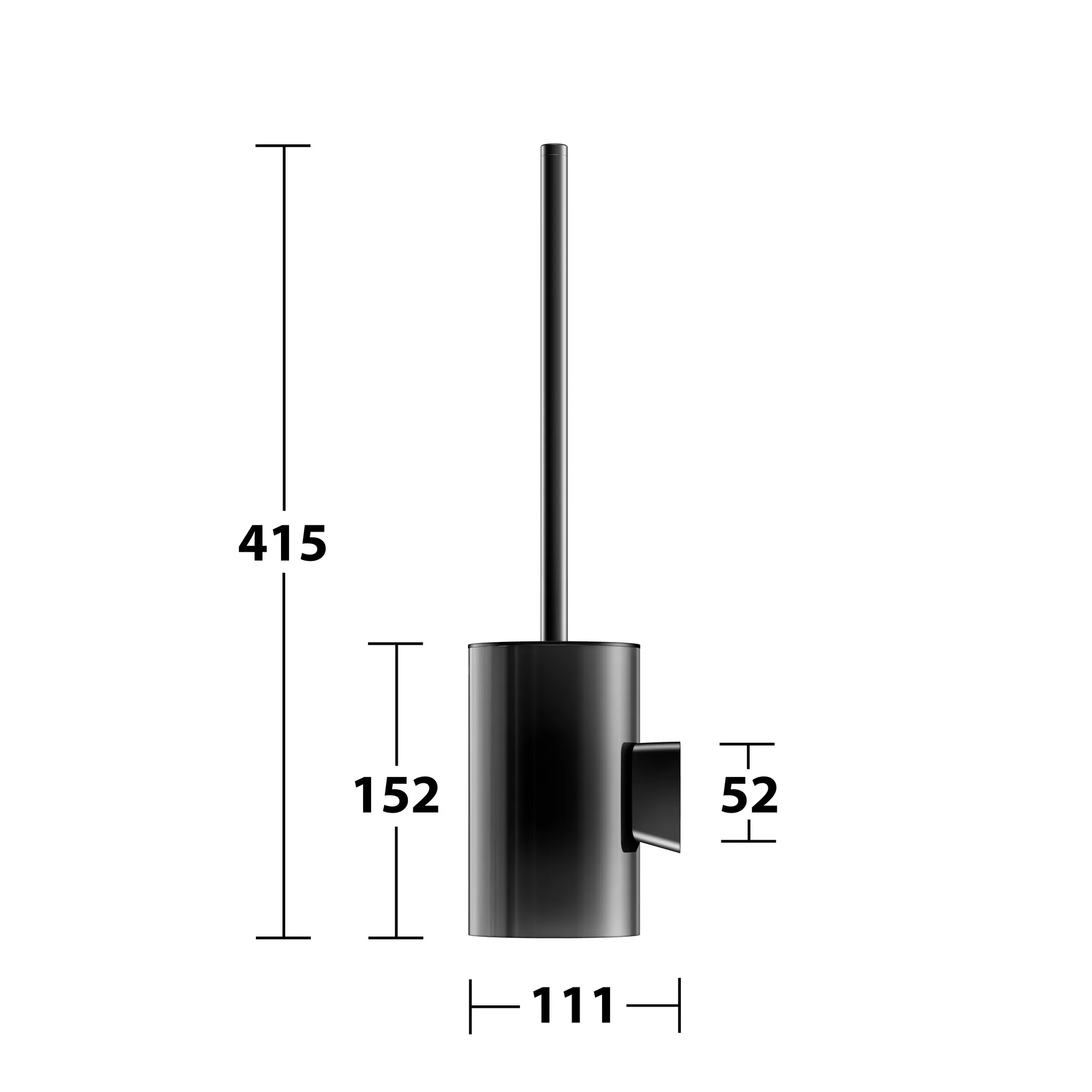 Plan Toilettenbürstengarnitur schwarz matt Plan Toilettenbürstengarnitur schwarz matt